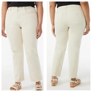 Free Assembly Super High Rise Straight Jeans